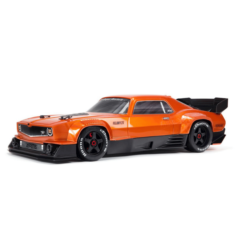 Arrma Felony 6S BLX Brushless 1/7 RTR Electric 4WD Street Bash Muscle Car (Orange) w/DX3 2.4GHz Radio, Smart ESC & AVC