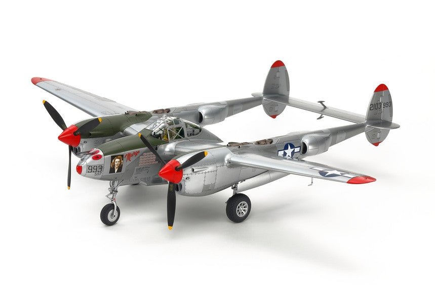 Tamiya 61123 1/48 Aircraft Lockheed P-38 J Lightning Plastic Model Kit