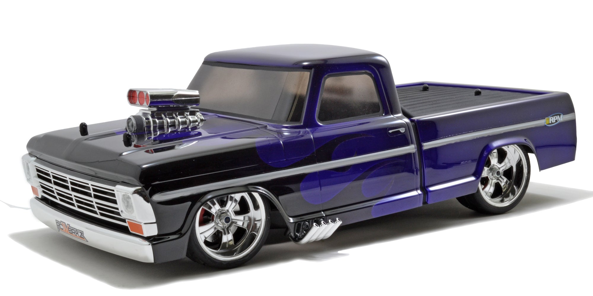 RPM Mock Intake & Blower Set (Chrome) For Drift & Crawler 1/10 and 1/8 Bodies