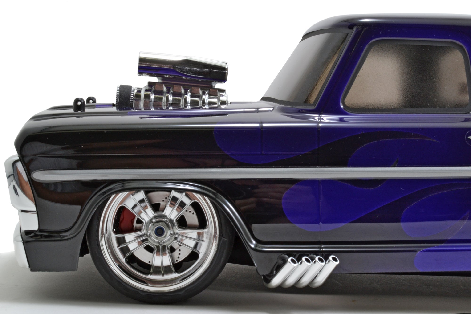 RPM Mock Intake & Blower Set (Chrome) For Drift & Crawler 1/10 and 1/8 Bodies