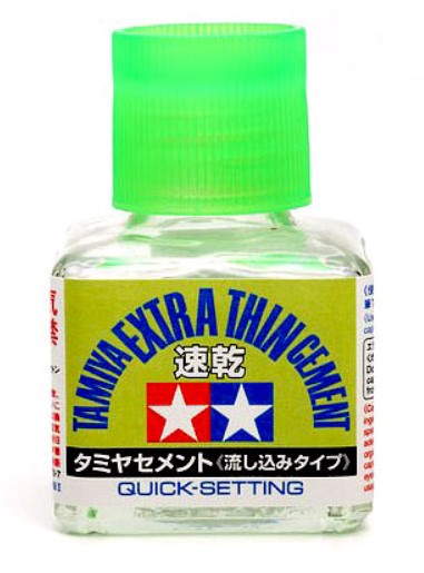 Tamiya Extra Thin 'Quick Set' Cement (Glue) 40ml - 87182