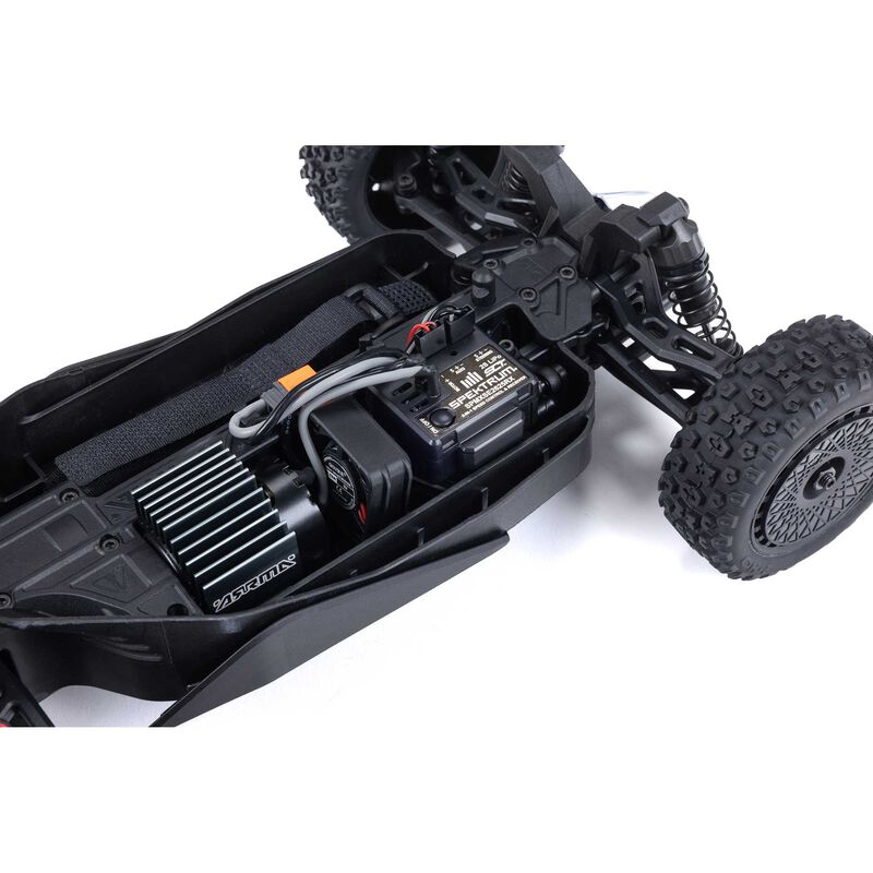 Arrma Typhon Grom MEGA 4WD 380 Brushed 1/18 Buggy RTR (Blue/Silver) w/SLT2 2.4GHz Radio, Battery & Charger