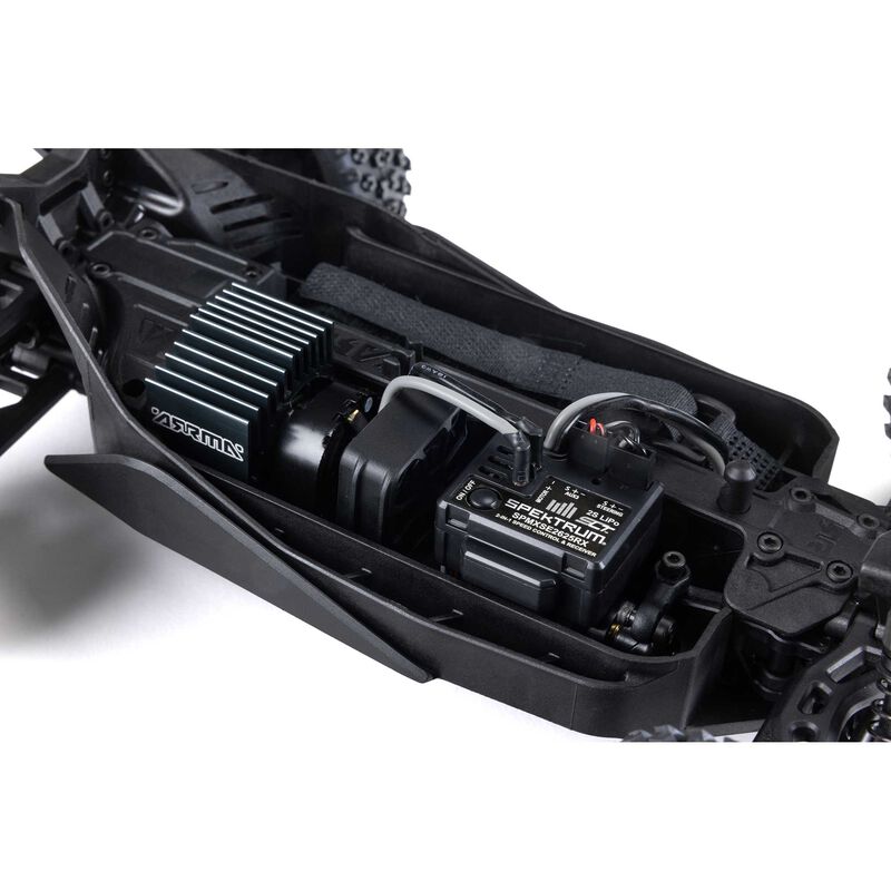 Arrma Typhon Grom MEGA 4WD 380 Brushed 1/18 Buggy RTR (Blue/Silver) w/SLT2 2.4GHz Radio, Battery & Charger