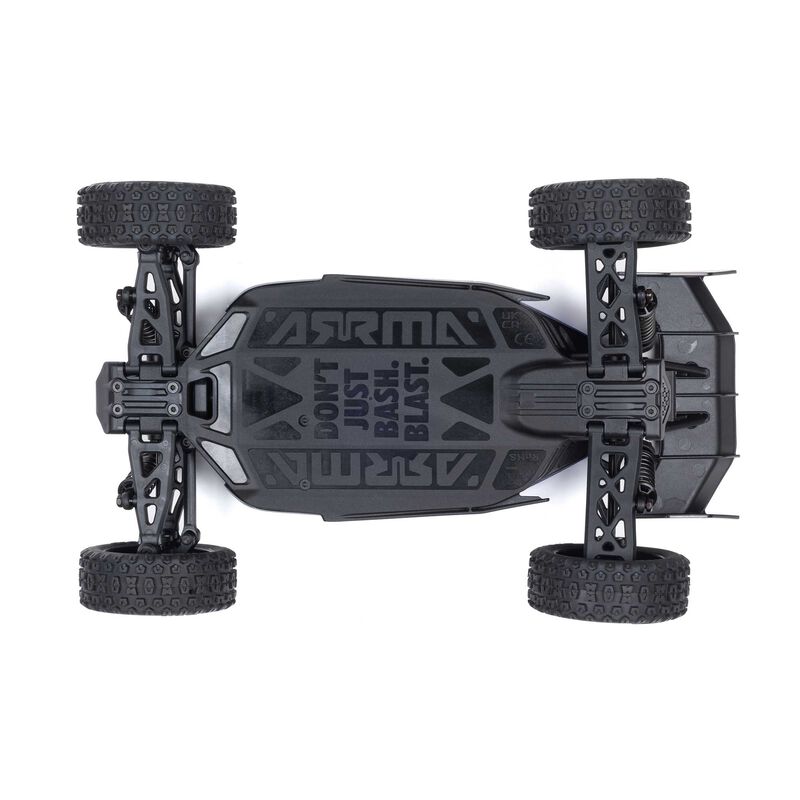 Arrma Typhon Grom MEGA 4WD 380 Brushed 1/18 Buggy RTR (Blue/Silver) w/SLT2 2.4GHz Radio, Battery & Charger