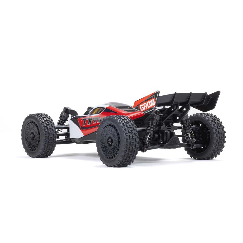 Arrma Typhon Grom MEGA 4WD 380 Brushed 1/18 Buggy RTR (Red/White) w/SLT2 2.4GHz Radio, Battery & Charger