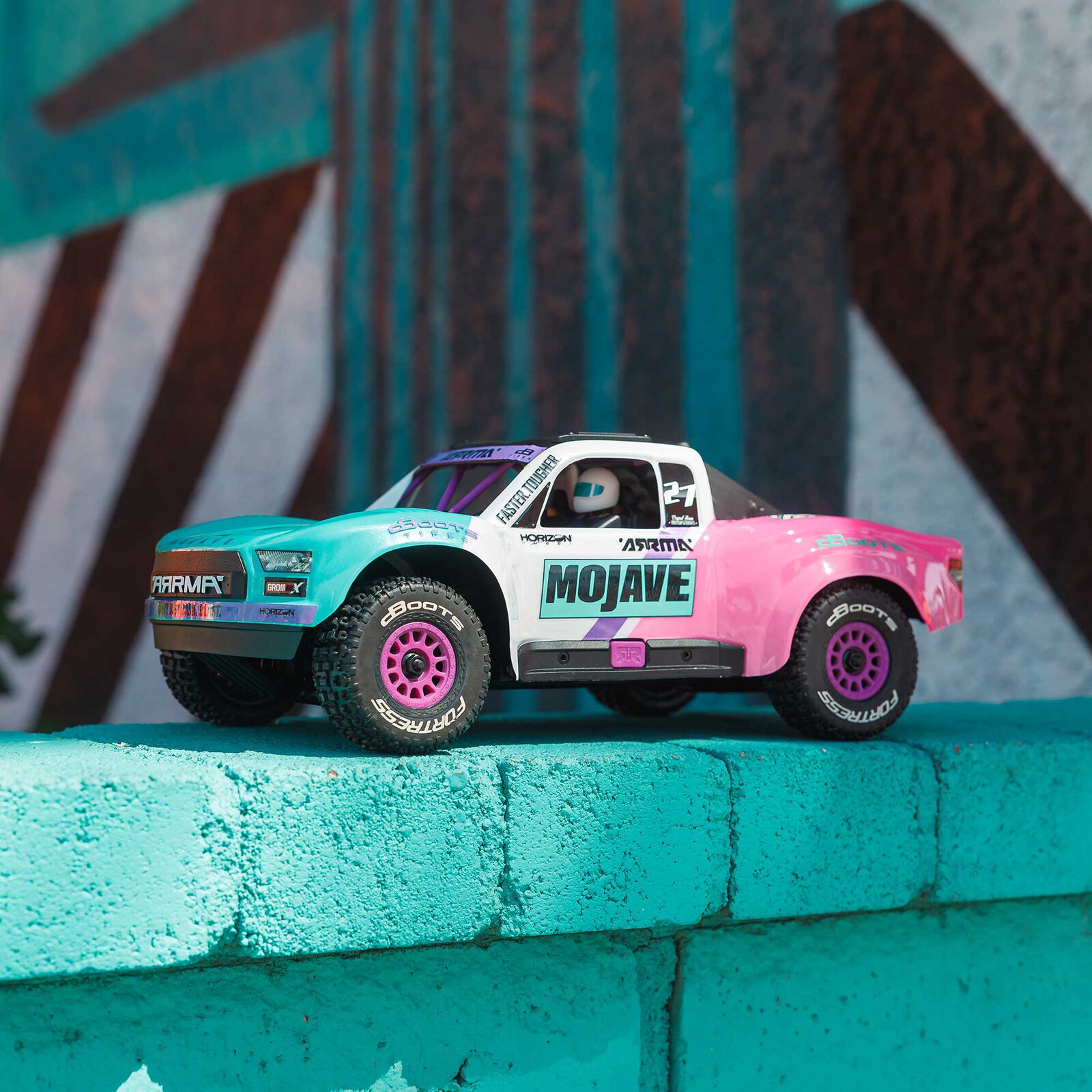 Arrma Mojave Grom 223S BLX Brushless 4X4 Small Scale Desert Truck RTR with Battery & Charger, Teal