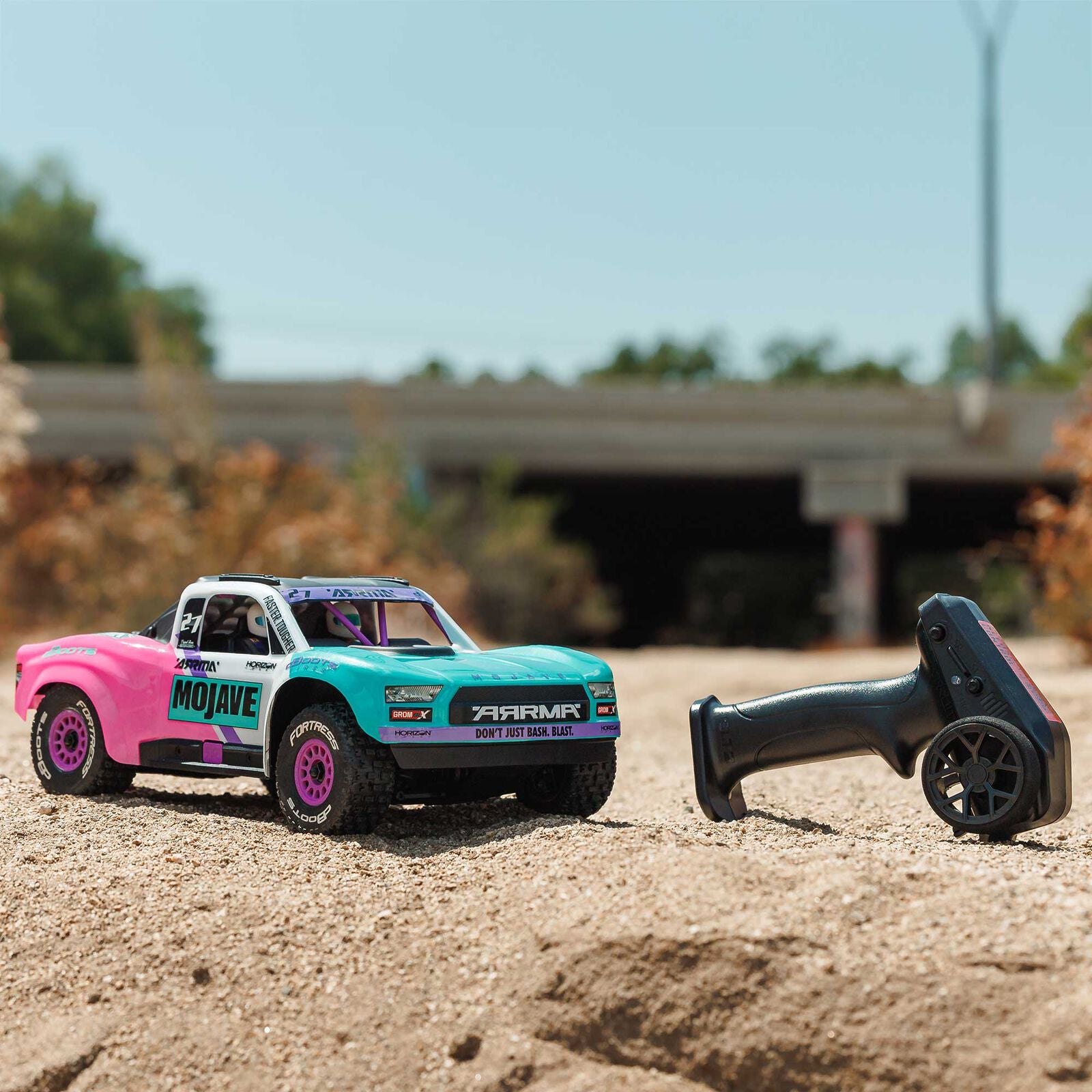 Arrma Mojave Grom 223S BLX Brushless 4X4 Small Scale Desert Truck RTR with Battery & Charger, Teal