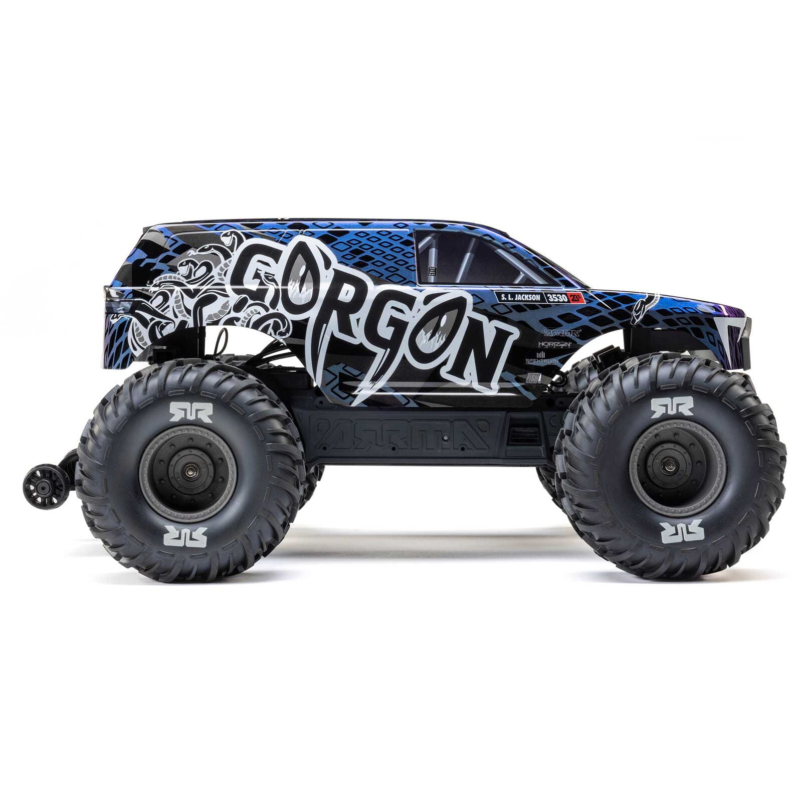 Arrma Gorgon 223S 1/10 RTR Brushless 2WD Monster Truck (Black) w/SLT2 2.4GHz Radio & DSC