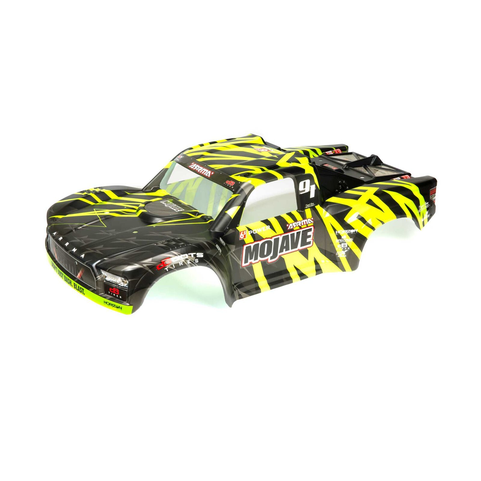 Arrma Mojave 6S BLX Pre-Painted Body (Black/Green)