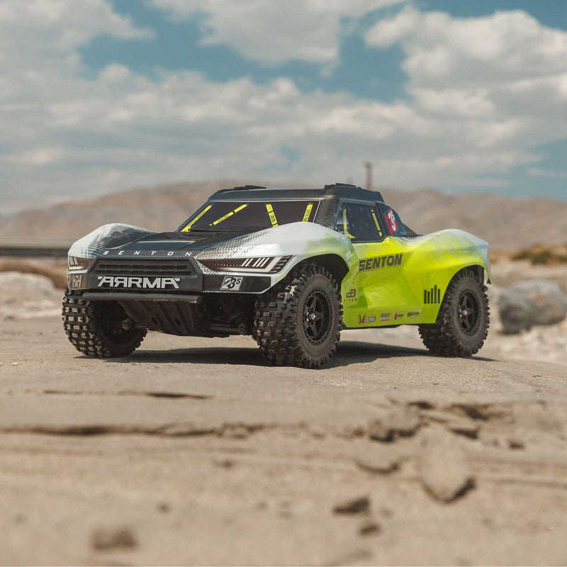 Arrma Senton™ 223S BLX 1/10 Brushless RTR 4X4 Short Course Truck (Yellow) w/SLT3 2.4GHz Radio & DSC