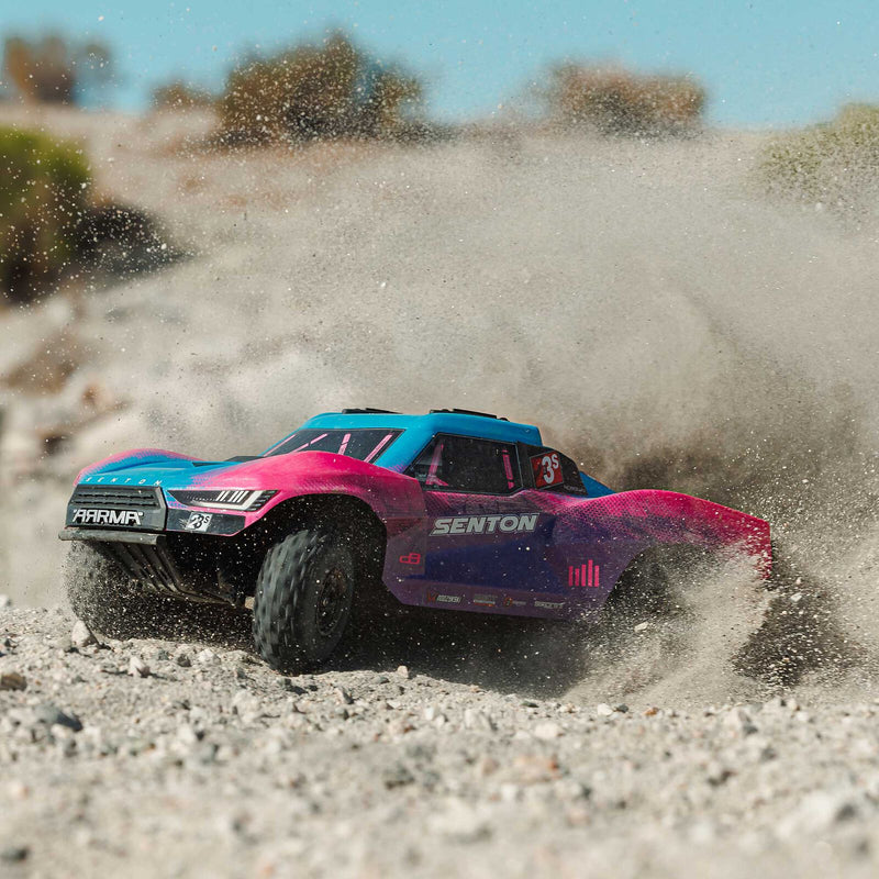 Arrma Senton 223S 1/10 BLX Brushless RTR 4WD Short Course Truck (Blue) w/SLT3 2.4GHz Radio & DSC