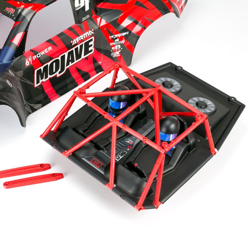 Arrma Mojave 6S BLX Brushless RTR 1/7 4WD RTR Desert Racer (Red/Black) (V2) w/SLT3 2.4GHz Radio