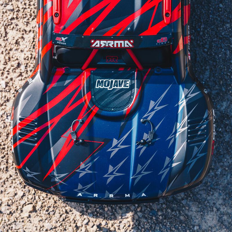 Arrma Mojave 6S BLX Brushless RTR 1/7 4WD RTR Desert Racer (Red/Black) (V2) w/SLT3 2.4GHz Radio