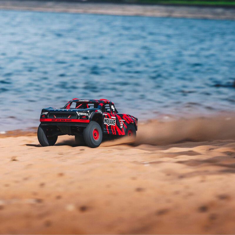 Arrma Mojave 6S BLX Brushless RTR 1/7 4WD RTR Desert Racer (Red/Black) (V2) w/SLT3 2.4GHz Radio