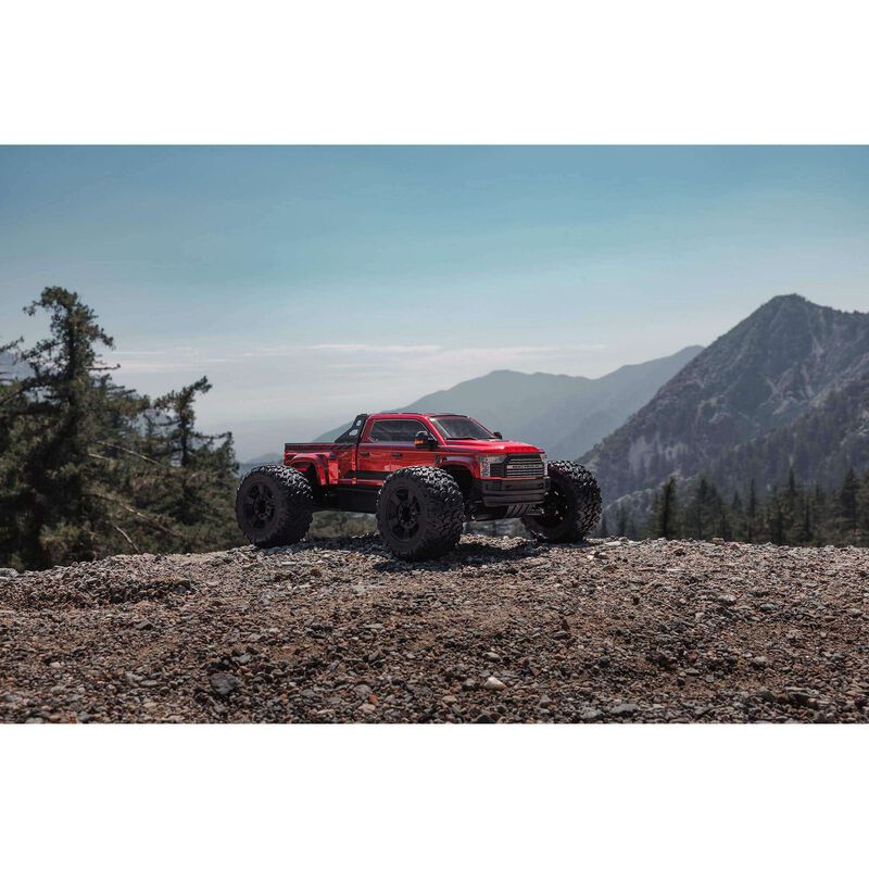 Arrma Big Rock 6S BLX 1/7 RTR 4WD Electric Brushless Monster Truck (Red) w/SLT3 2.4GHz Radio