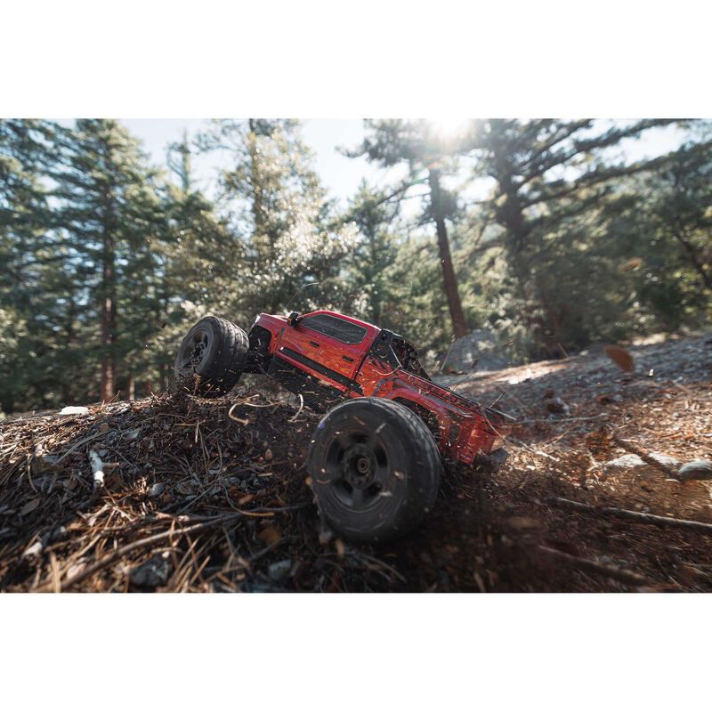 Arrma Big Rock 6S BLX 1/7 RTR 4WD Electric Brushless Monster Truck (Red) w/SLT3 2.4GHz Radio