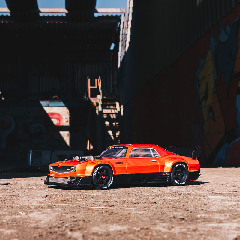 Arrma Felony 6S BLX Brushless 1/7 RTR Electric 4WD Street Bash Muscle Car (Orange) w/DX3 2.4GHz Radio, Smart ESC & AVC
