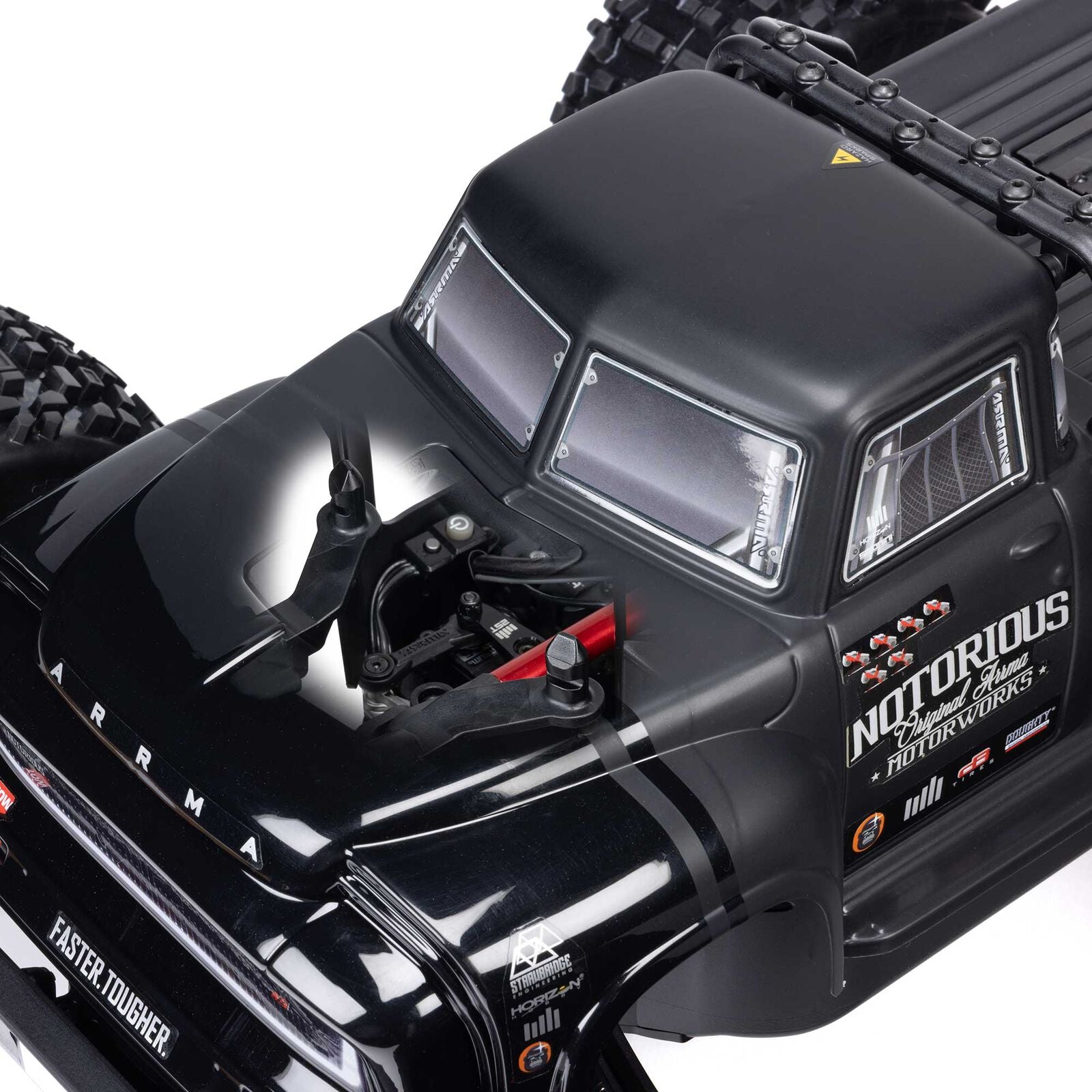 Arrma Notorious 6S BLX Brushless RTR 1/8 Monster Stunt Truck (Black) (V6) w/SLT3 2.4GHz Radio