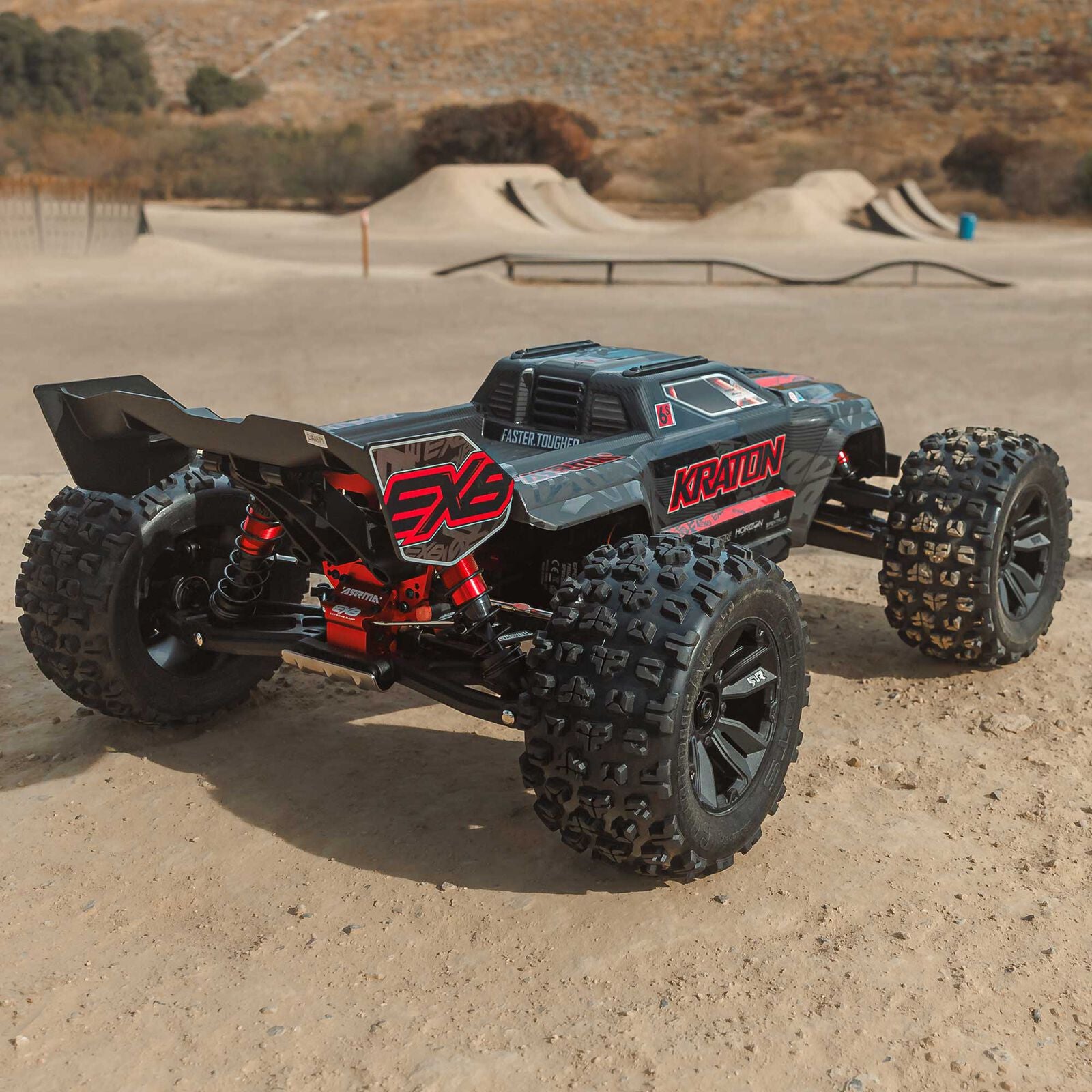 Arrma Kraton 6S EXB BLX RTR 1/8 4WD Brushless Speed Truck (Black) (V6) w/SLT3 2.4GHz Radio
