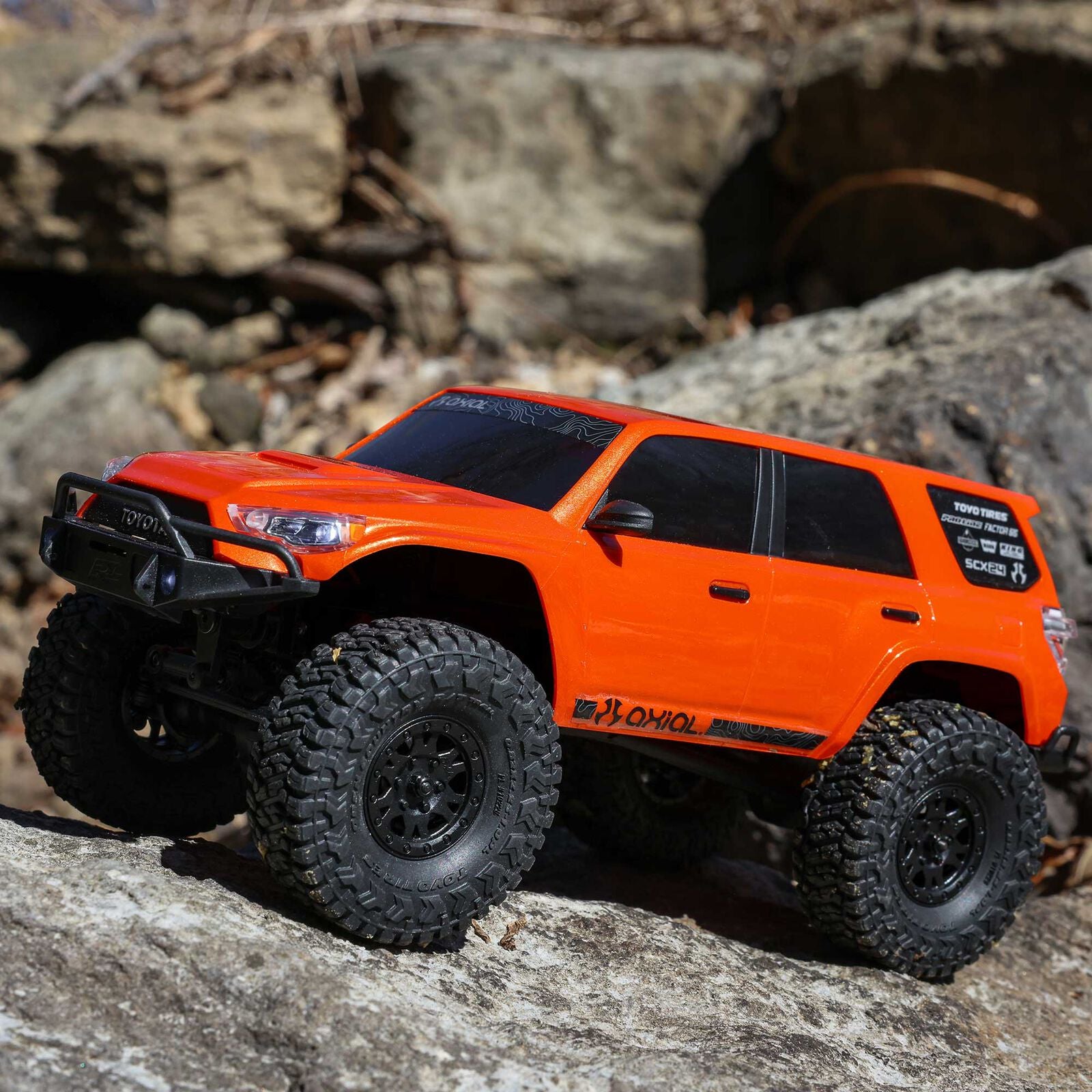 Axial 1/24 SCX24 Toyota 4Runner 4X4 RTR Brushed Rock Crawler (Battery & Charger Included), Orange
