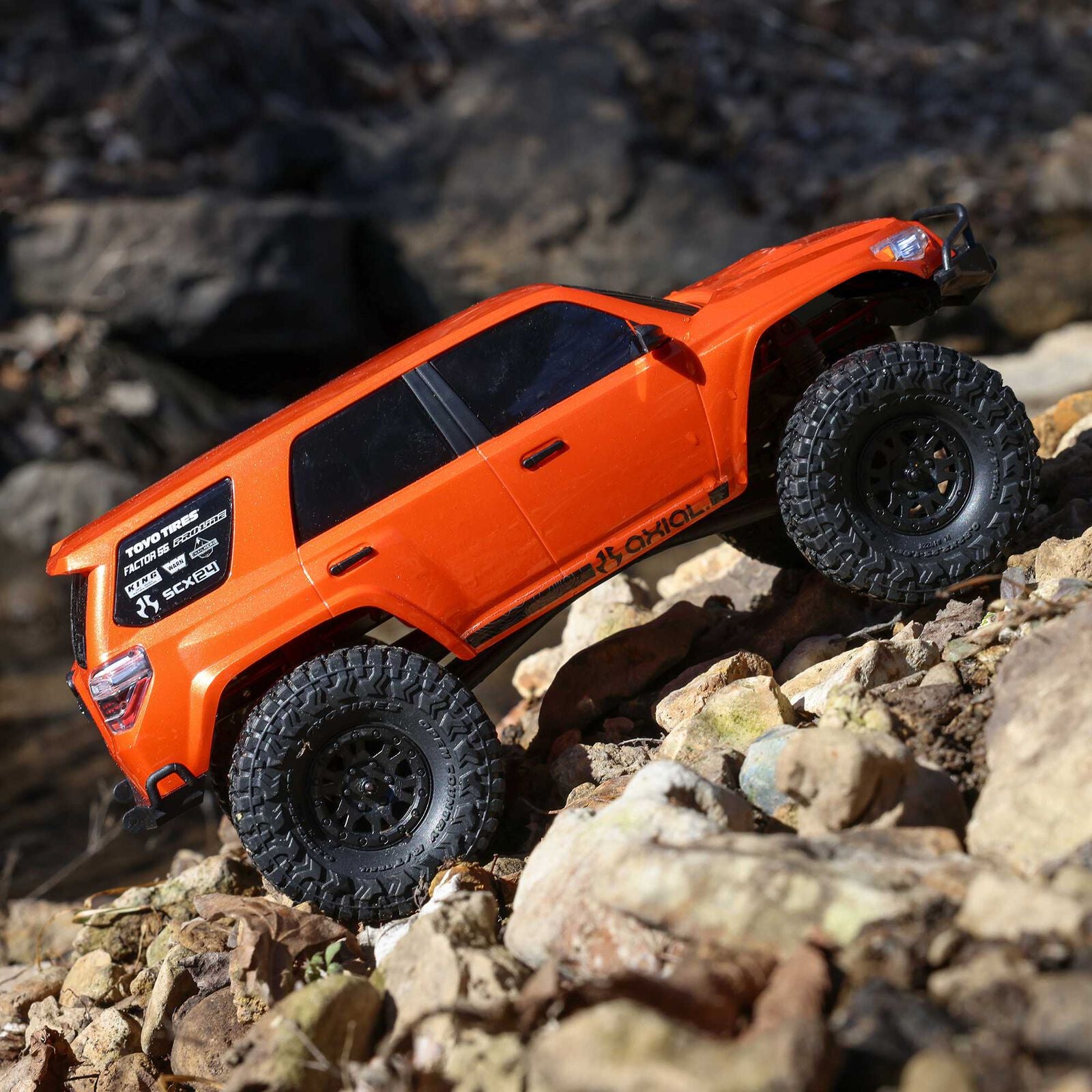 Axial 1/24 SCX24 Toyota 4Runner 4X4 RTR Brushed Rock Crawler (Battery & Charger Included), Orange