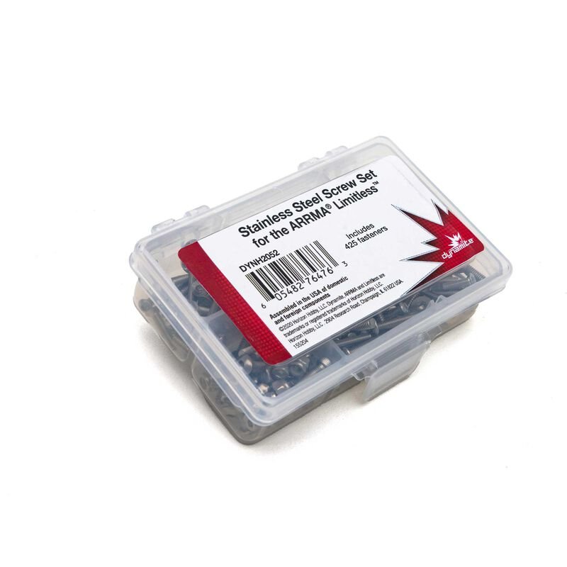 Dynamite Stainless Steel Screw Set: ARRMA LIMITLESS