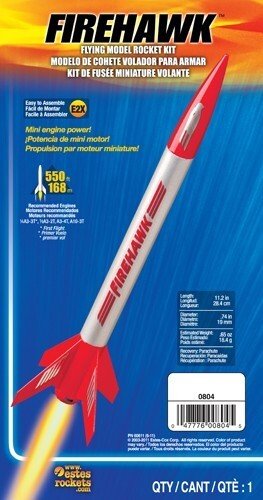 Estes Firehawk Beginner Model Rocket Kit (13mm Mini Engine)