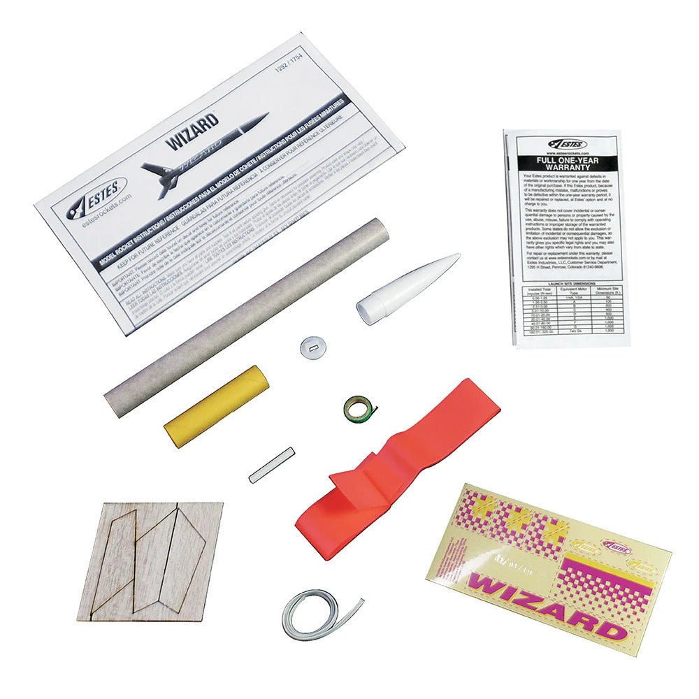 Estes Wizard Intermediate Model Rocket Kit (18mm Standard Engine)