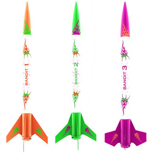 Estes 3 Bandits Beginner Model Rocket Kit (13mm Mini Engine)