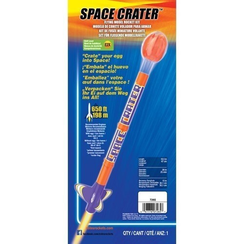 Estes Space Crater (egg lofter) Beginner Model Rocket Kit (18mm Standard Engine)