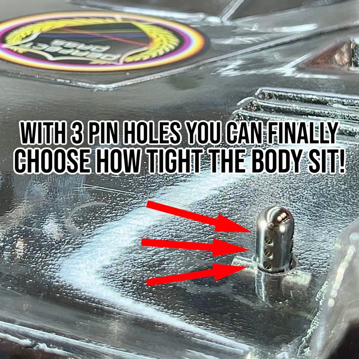 Perfect Pass Aluminum Body Post Set For Most 1/8 - 1/7 Arrma Body Post / Hobao (8.00mm)