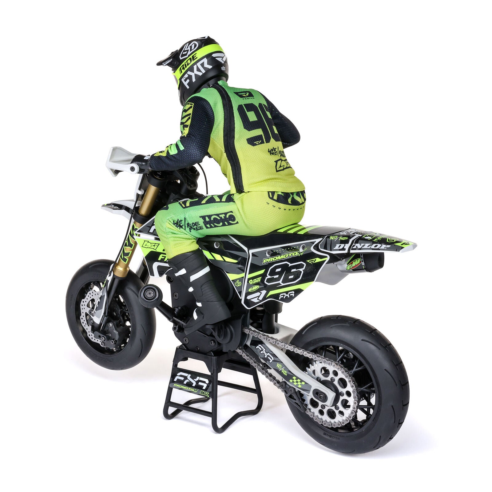 Losi Promoto-SM FXR Supermoto RTR 1/4 Brushless Motorcycle (White/FRX) w/2.4GHz Radio, Battery & Charger