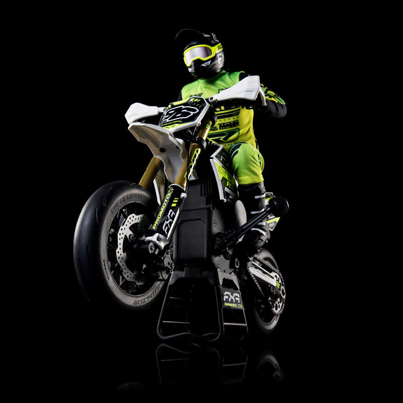 Losi Promoto-SM FXR Supermoto RTR 1/4 Brushless Motorcycle (White/FRX) w/2.4GHz Radio, Battery & Charger
