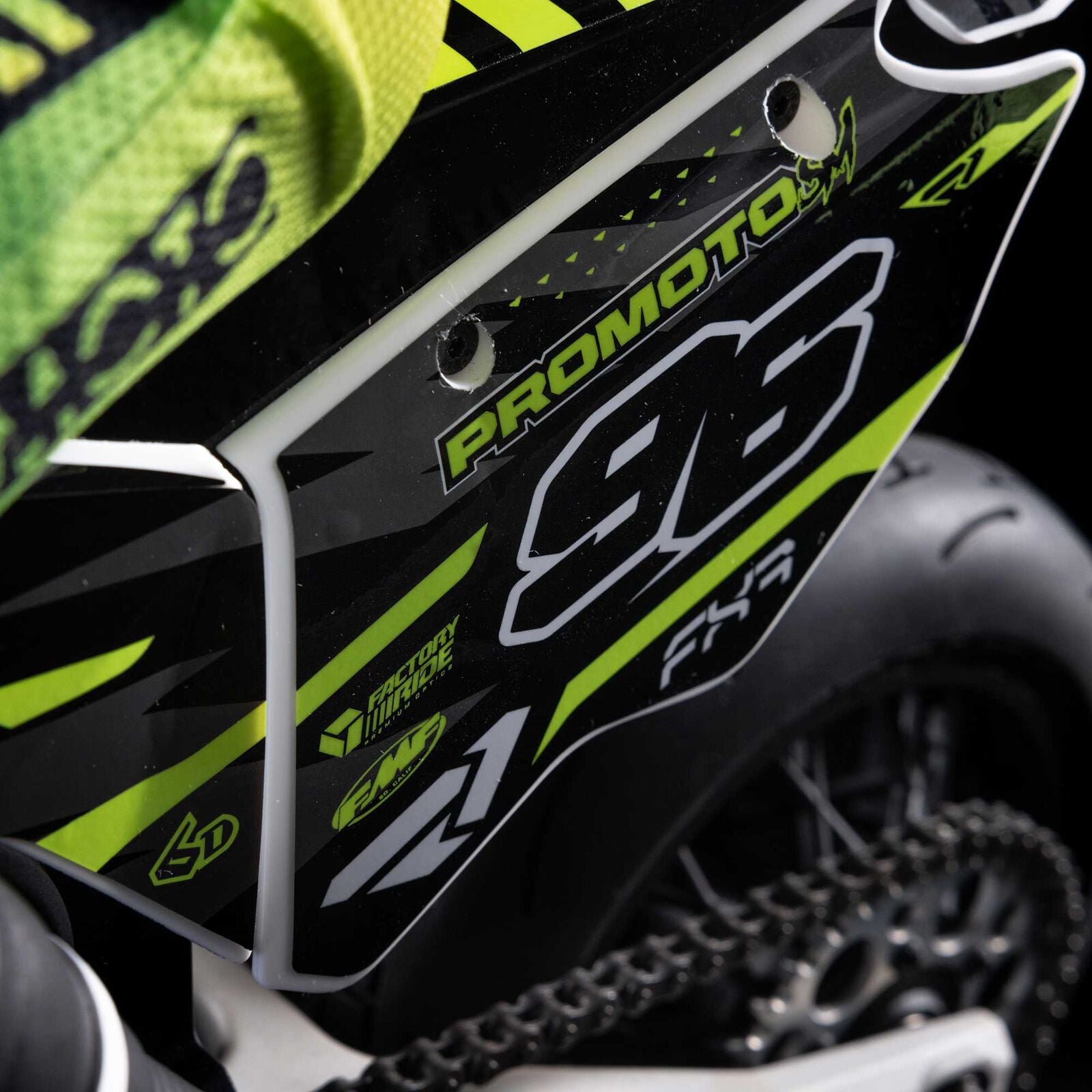 Losi Promoto-SM FXR Supermoto RTR 1/4 Brushless Motorcycle (White/FRX) w/2.4GHz Radio, Battery & Charger