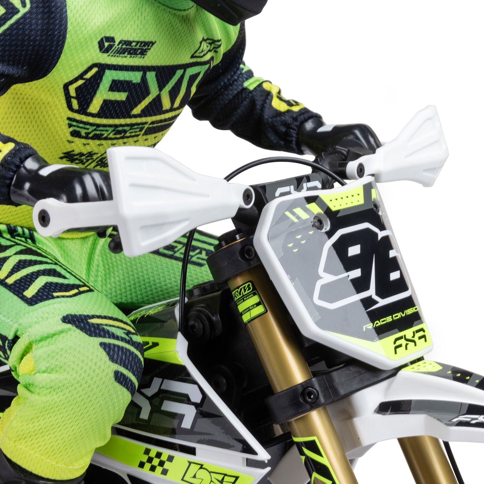 Losi Promoto-SM FXR Supermoto RTR 1/4 Brushless Motorcycle (White/FRX) w/2.4GHz Radio, Battery & Charger