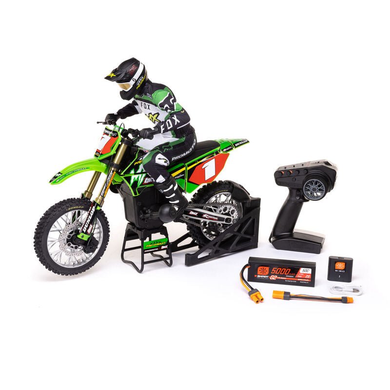 Losi Promoto-MX RTR 1/4 Brushless Dirt Bike (Pro-Circuit) w/2.4GHz DX3PM Radio, MS6X & Battery & Charger