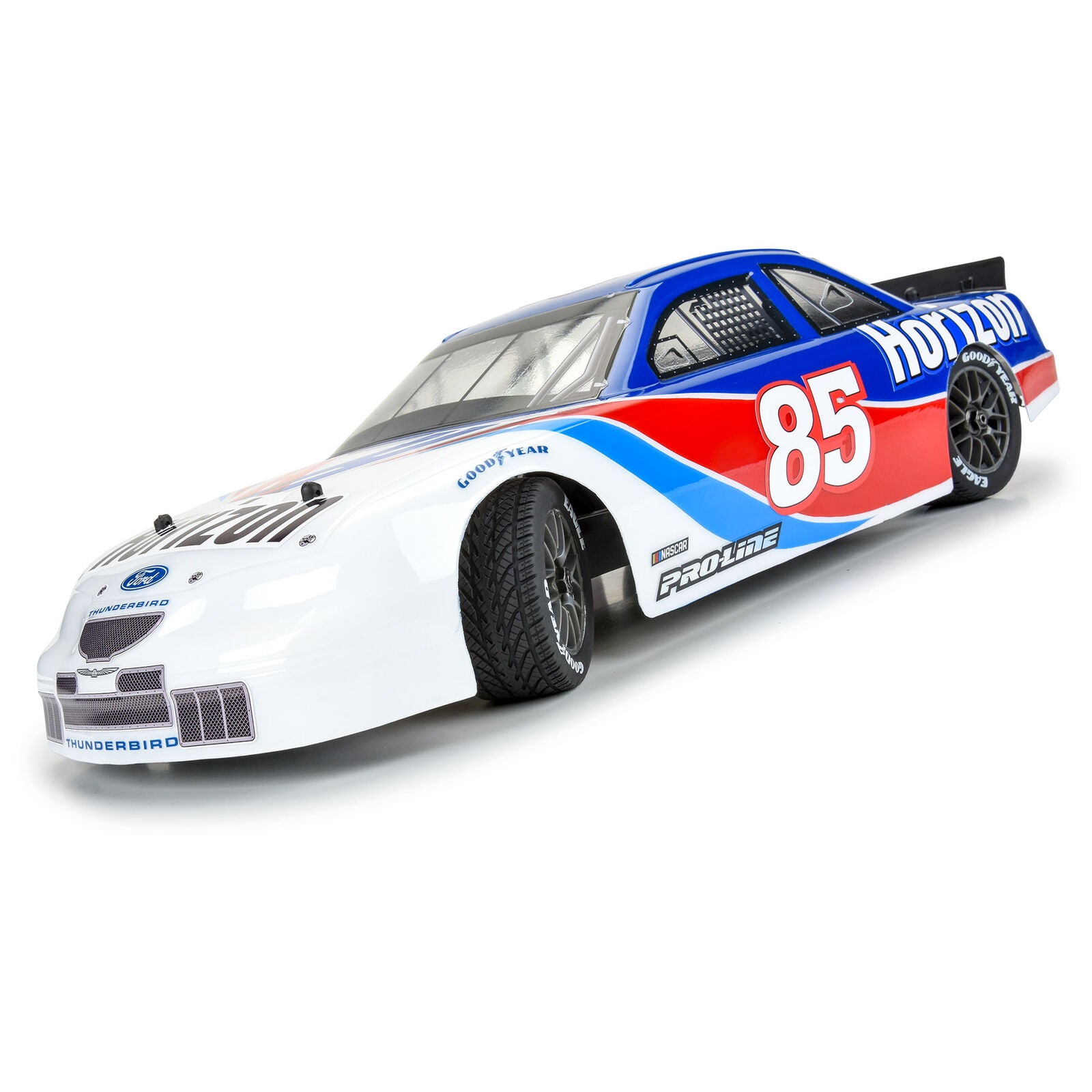 Pro-Line Racing 1/12 Goodyear Eagle Wet Tire F/R MTD Gray Wheels (4): Losi NASCAR