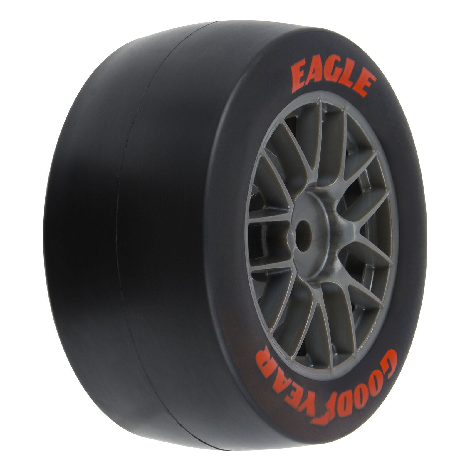 Pro-Line Racing 1/12 Goodyear Eagle Tire F/R MTD Gray Wheels (4): Losi NASCAR