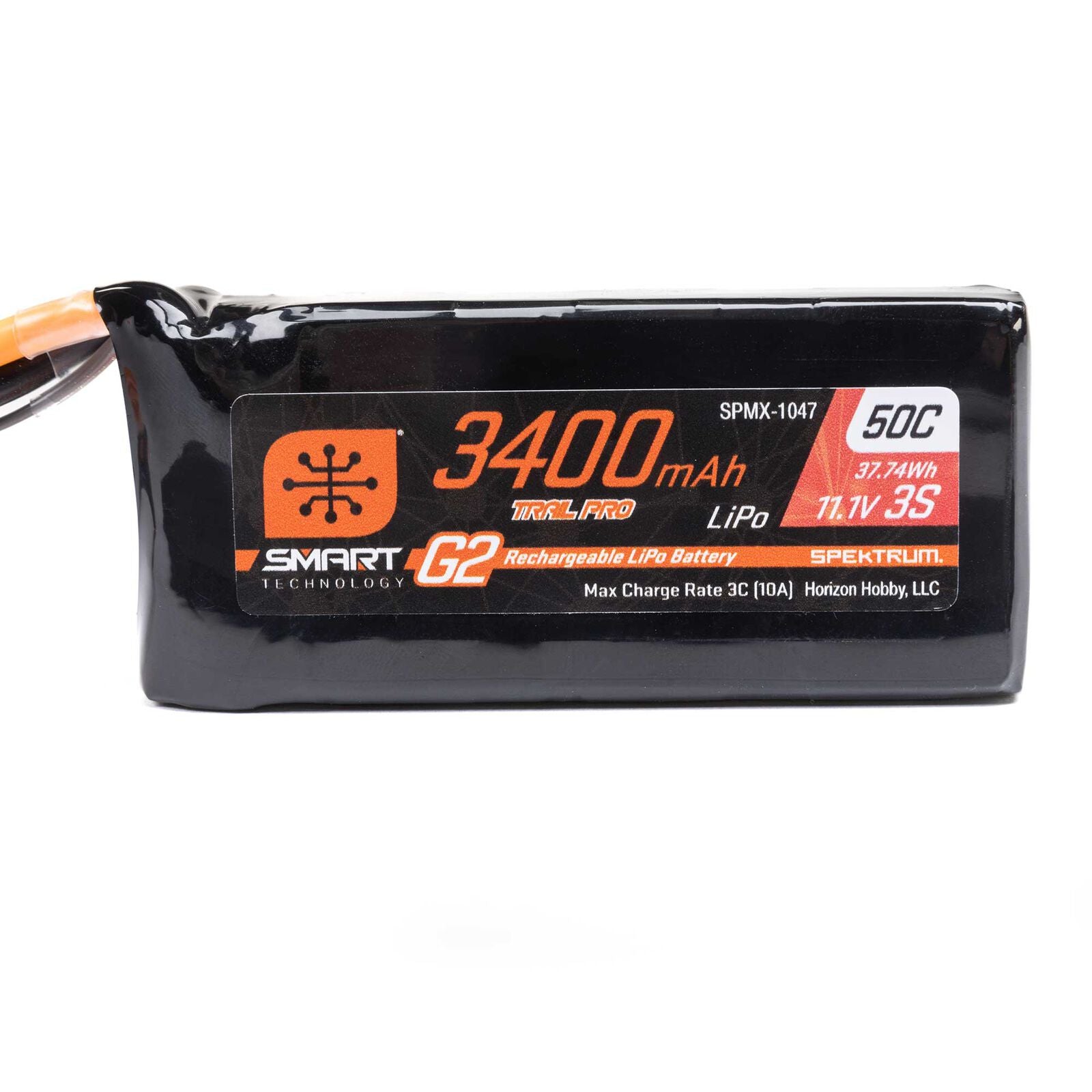 Spektrum RC 3S Smart G2 Trail Pro LiPo 50C Battery Pack (11.1V/3400mAh) w/IC3 Connector