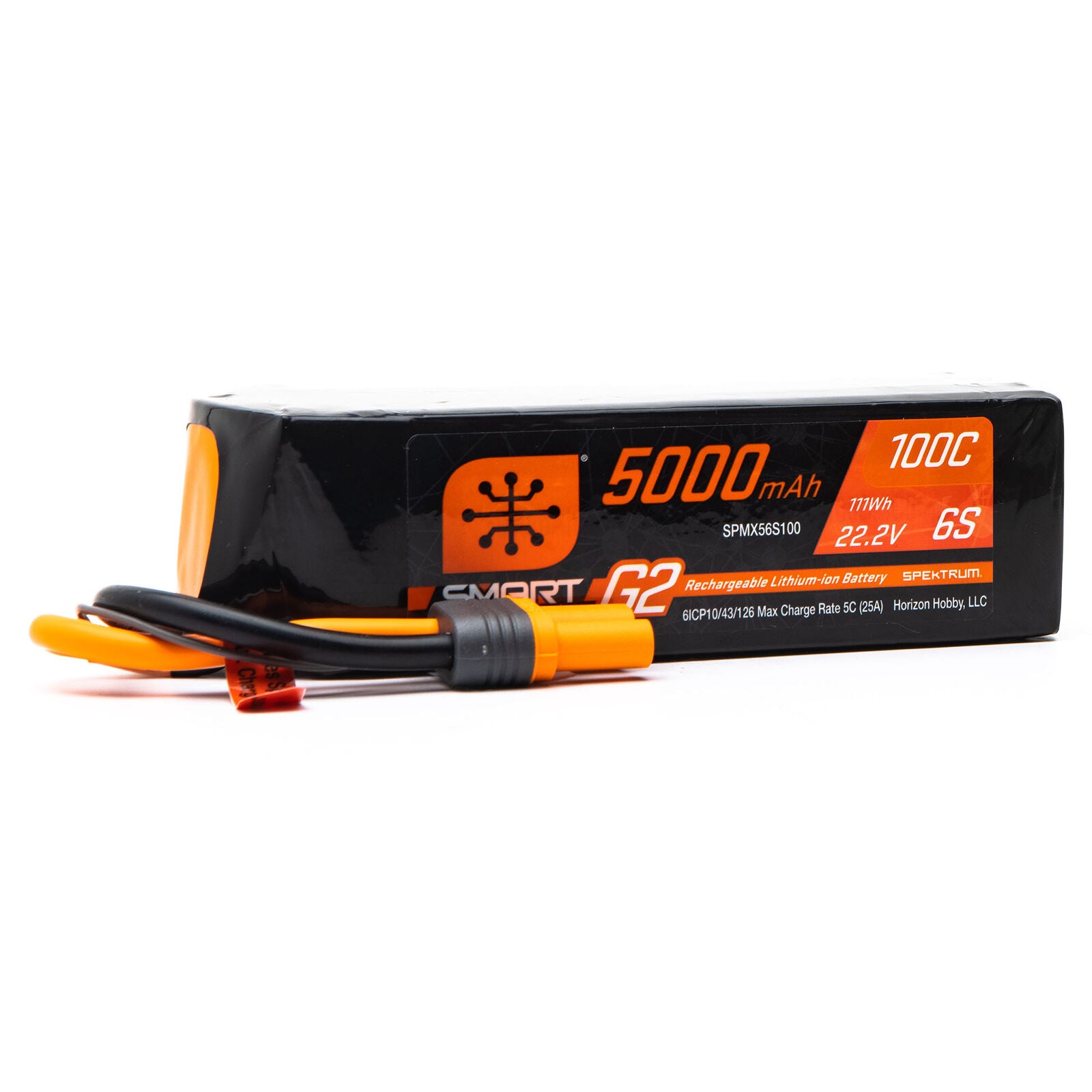 Spektrum RC 6S Smart G2 LiPo 100C Battery Pack (22.2V/5000mAh) w/IC5 Connector