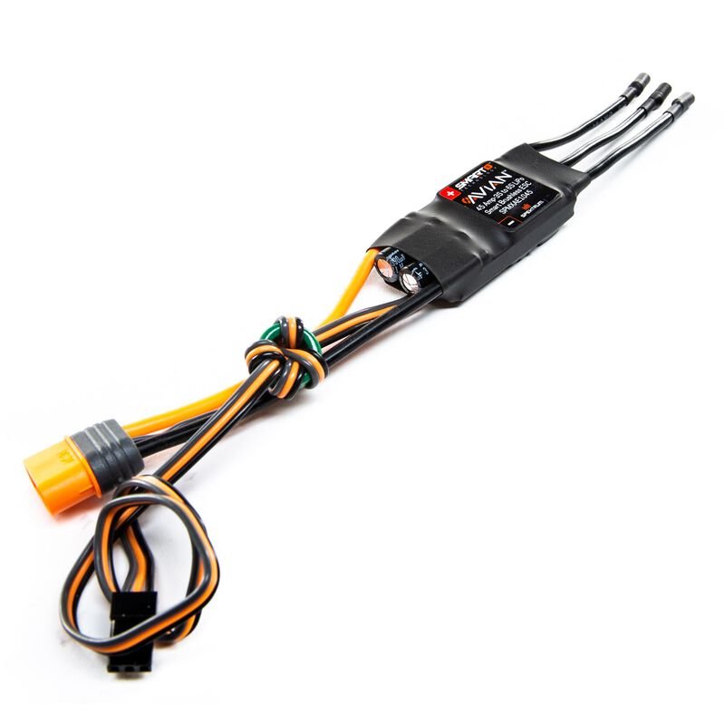 Spektrum Avian 45 Amp RC Airplane Brushless Smart ESC Speed Control SPMXAE1045