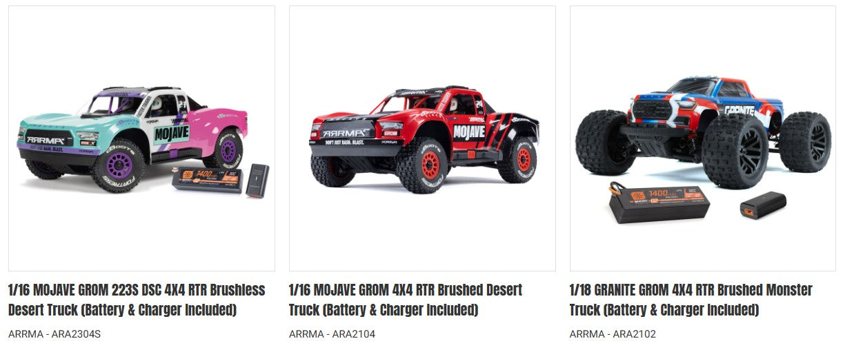 ARRMA ARA320751 Hinge Pin 2.5X24MM GROM 1/18 Granite ,1/14 Typhon ,1/16 Mojave