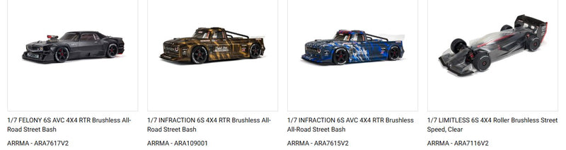 Arrma AR330338 Shock Rod End Set (2) Kraton 6S BLX Talion Typhon Senton