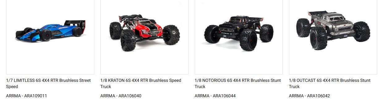 Arrma AR330338 Shock Rod End Set (2) Kraton 6S BLX Talion Typhon Senton