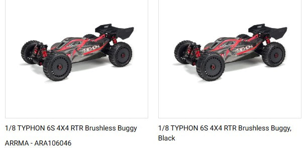 Arrma AR330338 Shock Rod End Set (2) Kraton 6S BLX Talion Typhon Senton