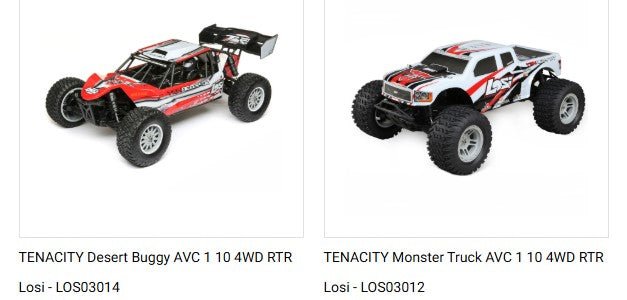 RPM Losi Tenacity / Lasernut Rear A-Arm (Black) (2)