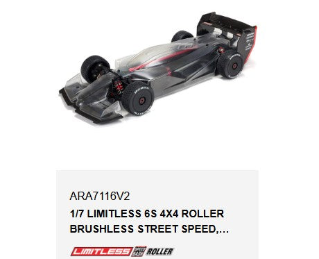 Arrma 320721 Sliding Motor Mount Plate 50 Series Red 1/7 LIMITLESS V2