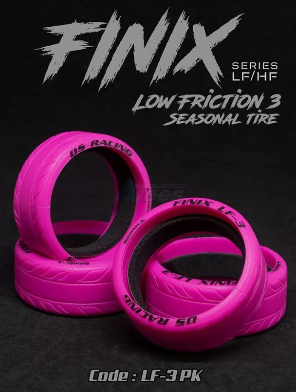DS Racing Finix Drift Tires (Pink) (4) (LF-3)