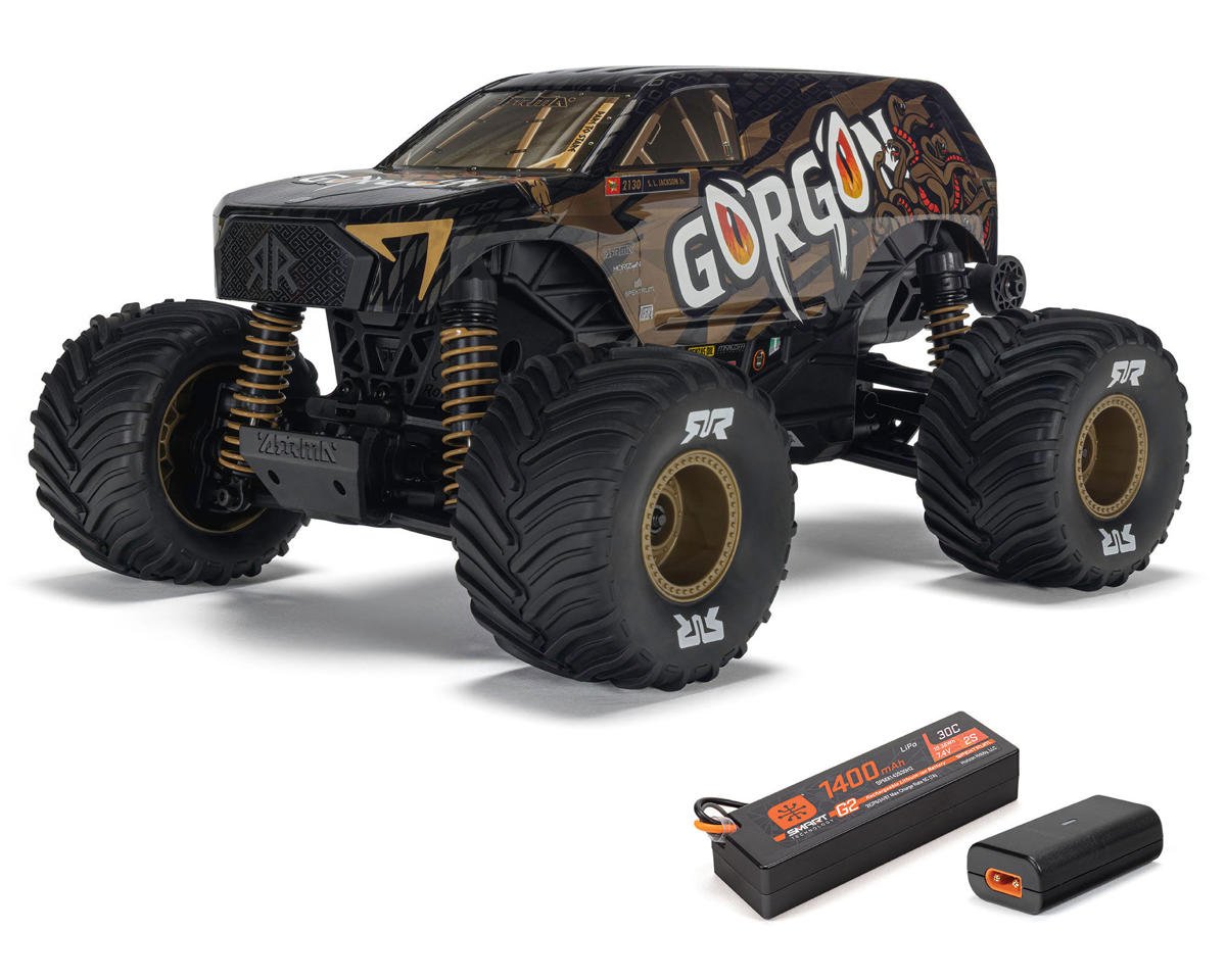 Arrma Gorgon Grom 4x4 1/16 RTR Brushed Monster Truck (Bronze) w/SLT2 2.4GHz Radio, Battery & Charger