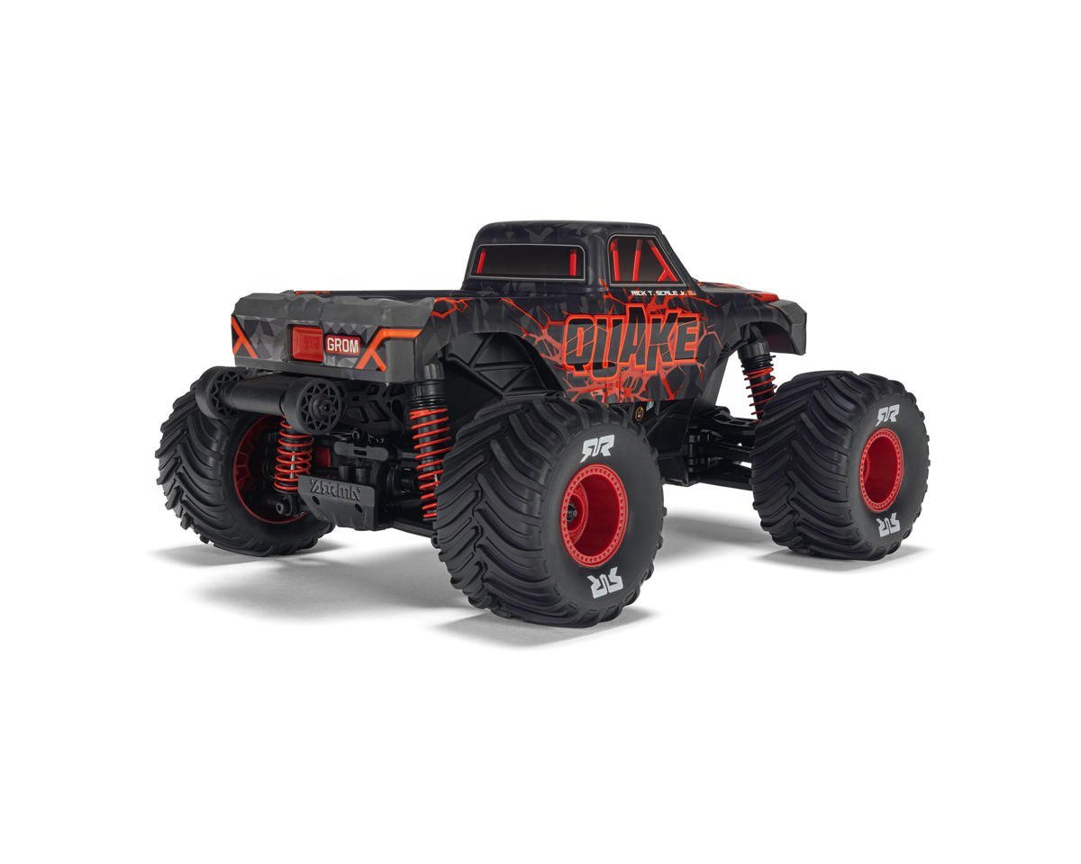 Arrma Quake Grom 4x4 1/16 RTR Brushed Monster Truck (Red) w/SLT2 2.4GHz Radio, Battery & Charger